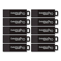 Centon DataStick Pro USB 3.2 Type A Flash Drive, 256 GB, Black, 10/Pack (C1U3P6256G10)