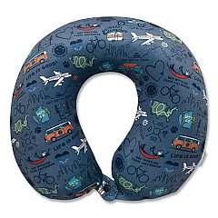Neck Pillow, Multicolor Travel Print (LCPP0005)