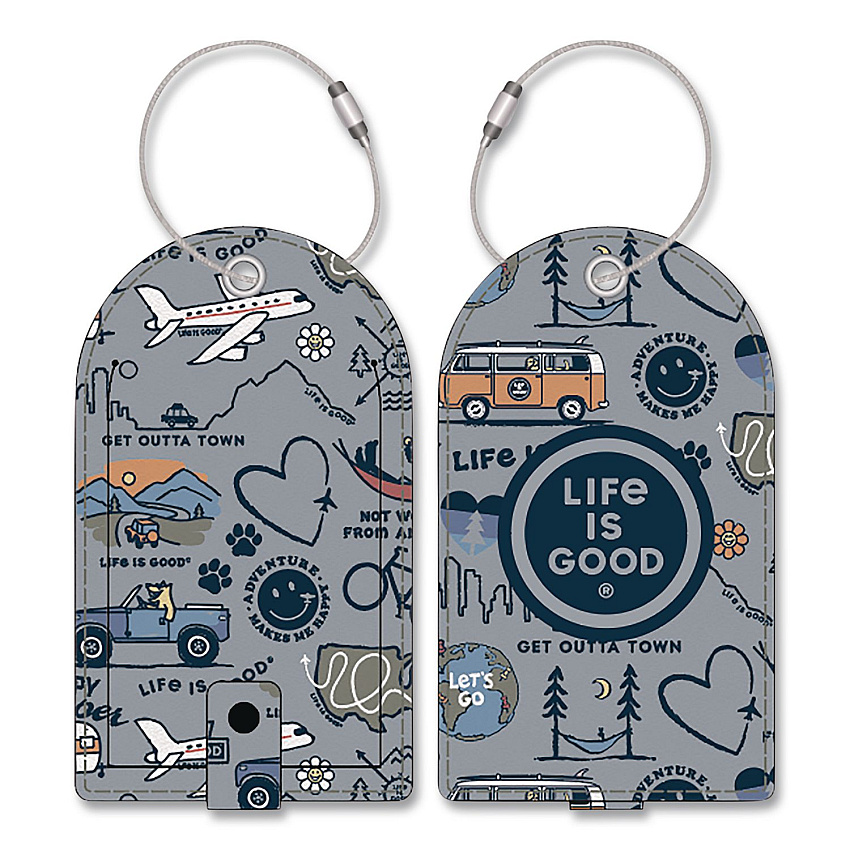 Luggage Tag, Vegan Leather, Multicolor, 2/Pack (LNLM0001)
