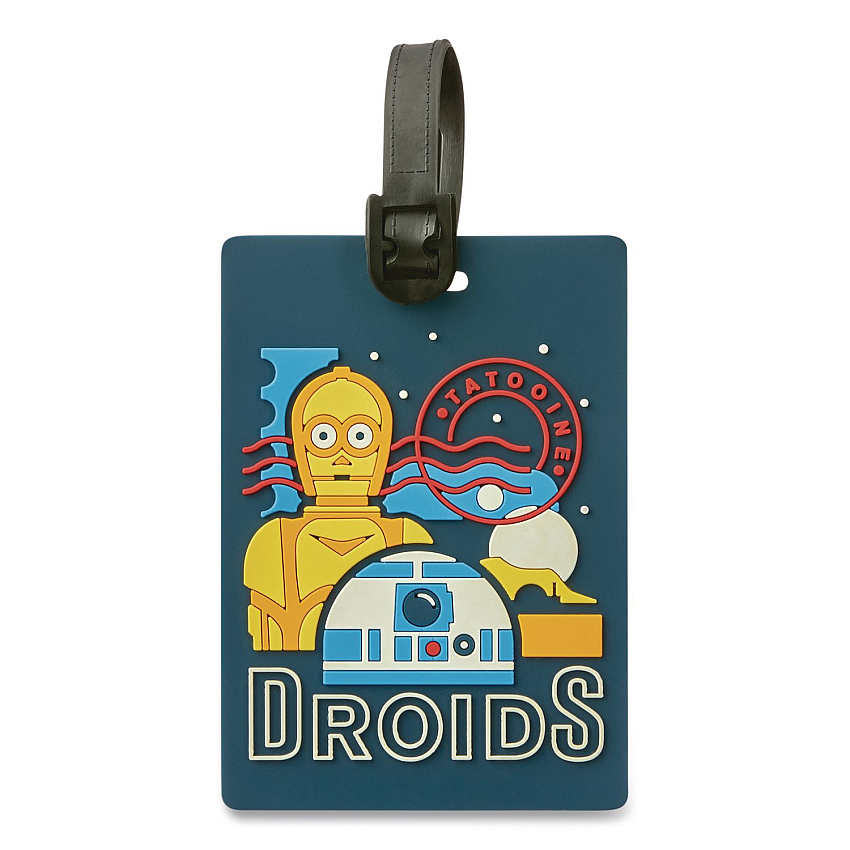 AMERICAN TOURISTER Disney Character Luggage Tag, Star Wars Droids, Rubber, Multicolor (1229024431)