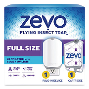 Flying Insect Indoor Fly Trap, 1 Plug-In Base, 1 Refill Cartridge, 4/Carton (01790)