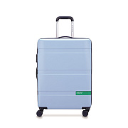 United Colors of Benetton x  NOW! 23" Hardside Spinner, 18 x 11 x 26, Light Blue (B4376281012)
