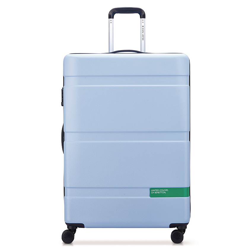 United Colors of Benetton x  NOW! 27" Hardside Spinner Suitcase, 20 x 11.5 x 30, Light Blue (B4376282112)