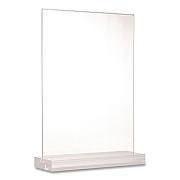 Global Printed Products Acrylic Sign Holder with Dual Function Base, 5 x 7 Insert (SGNHAB5X7)