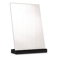 Global Printed Products Acrylic Sign Holder with Black Angled Base, 5 x 7 Insert (SGNHAB5X7BK)