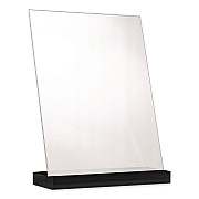 Global Printed Products Acrylic Sign Holder with Black Angled Base, 8.5 x 11 Insert (SGNHAB8511BK)