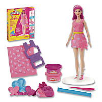 Hasbro Play-Doh Barbie Hearts and Hair Doll Set (G1357)