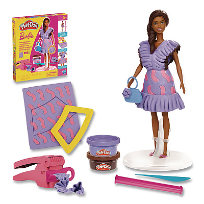 Hasbro Play-Doh Barbie Fashionista Ruffles Doll Set (G1359)