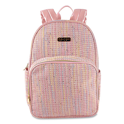 Jessica Simpson Laptop Backpack, Fits Devices Up to 16", 12.5 x 6 x 17, Pink (4060STA)