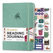 Reading Journal, Room for 55 Book Reviews (Two Pages per Review), Mint Cream Cover, 8.3 x 5.8 Sheets (8N1U0MT26S)
