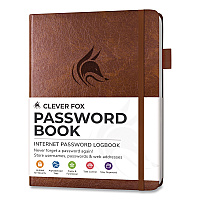 Password Book, Brown Cover (Q070Z6LIBI)