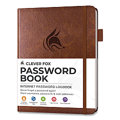 Password Book, Brown Cover (Q070Z6LIBI)
