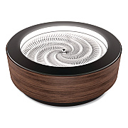 Drift Premium Wood Sand Table, 10" Diameter x 3.42"h, Walnut (ST180WN)