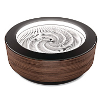 Drift Premium Wood Sand Table, 10" Diameter x 3.42"h, Walnut (ST180WN)