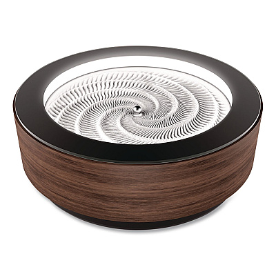 Drift Premium Wood Sand Table, 10" Diameter x 3.42"h, Walnut (ST180WN)