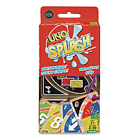 Mattel UNO Splash Card Game, 108 Waterproof Cards with Take-Along Clip, Ages 7 and Up (DHW42)