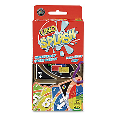Mattel UNO Splash Card Game, 108 Waterproof Cards with Take-Along Clip, Ages 7 and Up (DHW42)