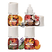 Lifelines ClickWick Sunkissed Escape Essential Oil Set, Coconut Hibiscus/Desert Winds/Peach Velvet/Vanilla Tangerine, 0.25 oz Bottle (LL113008)