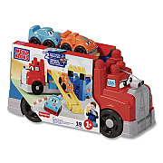 Mattel MEGA BLOKS Build and Race Rig, Ages 1 and Up, 19 Pieces (JFR29)