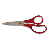 Crayola Kid's Scissors, Pointed Tip, 8" Long, Straight Red Handle (693010)