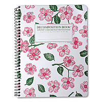 Spiral Composition Book, Medium/College Rule, Dogwood, (80) 9.75 x 7.5 Sheets (15924)