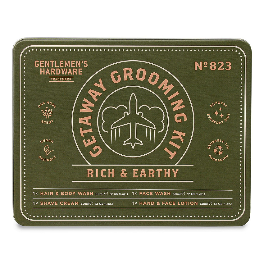 DesignWorks Ink Gentlemen's Hardware Getaway Grooming Kit (GEN823)