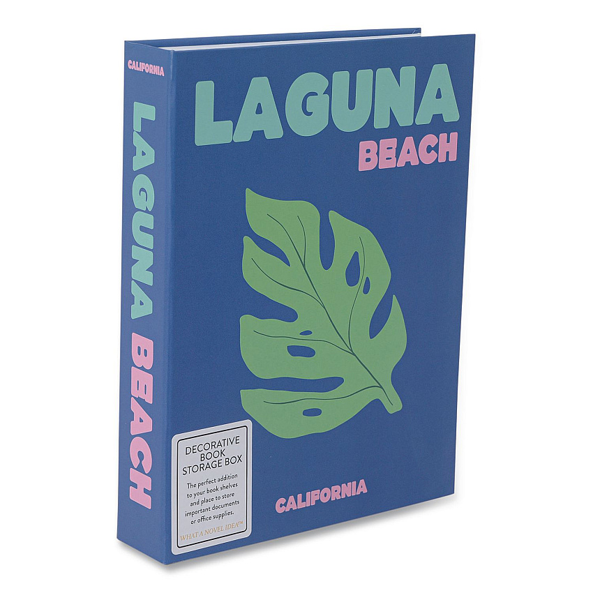 DesignWorks Ink Magnetic Storage Book Box, Laguna, 7.5 x 1.75 x 9.75, Blue (TBBX100)