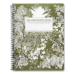 Spiral Composition Book, Medium/College Rule, Jaguar, (80) 9.75 x 7.5 Sheets (16442)