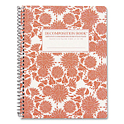 Spiral Composition Book, Medium/College Rule, Sunflowers, (80) 9.75 x 7.5 Sheets (16580)