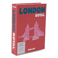 DesignWorks Ink Magnetic Storage Book Box, London, 7.5 x 1.75 x 9.75, Red (TBBX102)