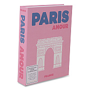 DesignWorks Ink Magnetic Storage Book Box, Paris, 7.5 x 1.75 x 9.75, Pink (TBBX103)