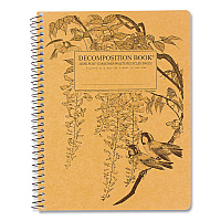 Spiral Composition Book, Medium/College Rule, Leafy Perch, (80) 9.75 x 7.5 Sheets (16998)
