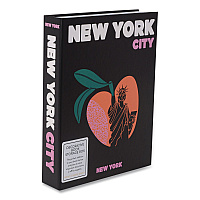 DesignWorks Ink Magnetic Storage Book Box, New York, 7.5 x 1.75 x 9.75, Black (TBBX105)