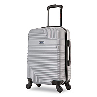 InUSA Luggage Resilience 20" Hardside Carry-On Suitcase, 14.96 x 8.66 x 21.65, Silver (IURES00SSIL)