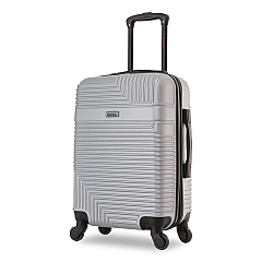 InUSA Luggage Resilience 20" Hardside Carry-On Suitcase, 14.96 x 8.66 x 21.65, Silver (IURES00SSIL)