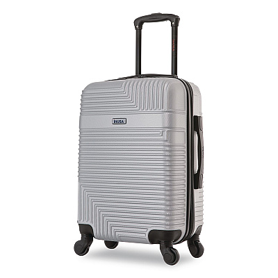 InUSA Luggage Resilience 20" Hardside Carry-On Suitcase, 14.96 x 8.66 x 21.65, Silver (IURES00SSIL)