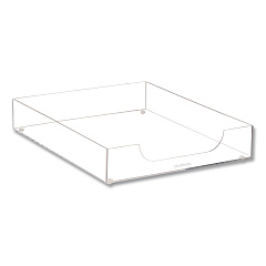 Mind Reader Acrylic Desk Tray, 10.25" x 12.5" x 2", Clear (ATRAYCLR)