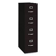 Hirsh Industries Commercial Vertical Letter File Cabinet, 4 Letter-Size File Drawers, 15 x 25 x 52, Black (14116)