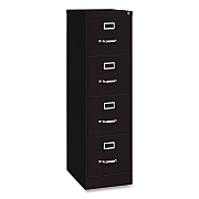 Hirsh Industries Commercial Vertical Letter File Cabinet, 4 Letter-Size File Drawers, 15 x 22 x 52, Black (17787)