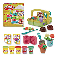 Hasbro Play-Doh Blooming Flowers Playset, Assorted Colors (G0492)