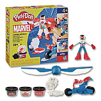 Hasbro Play-Doh Captain America Moto-Slicer Playset (G0555)