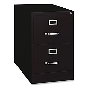 Hirsh Industries Commercial Vertical Legal File Cabinet, 2 Legal Size File Drawers, 18 x 26.5 x 28.37, Black (14103)