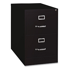 Hirsh Industries Commercial Vertical Legal File Cabinet, 2 Legal Size File Drawers, 18 x 26.5 x 28.37, Black (14103)
