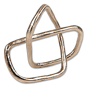 Mind Reader Geometric Infinity Sculpture, 3 x 8 x 6.25, Gold (SQUIGSIL)