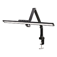 General Printing & Design Wellness Series LED Desk Lamp, Articulating Neck, 17.5" High, Black (EGPDL18BLKS)