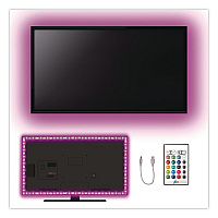 General Printing & Design LED TV Backlight for 32" to 65" Televisions, 13.1 ft String, 16 Colors (EGPLEDTV)