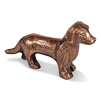 Mind Reader Dachshund Figurine, 3 x 4 x 1.75, Antique Brass (DOGDECBRZ)