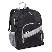 Deluxe Book Pack Backpack, 13 x 9.5 x 17, Black (0TXT901000)