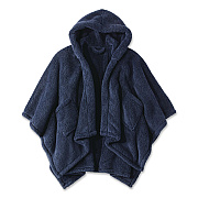 Cozy Sherpa Wearable Throw, 58 x 60, Navy (51484674)