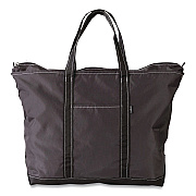 Large Nylon Everyday Lightweight Tote, 17" x 7.5" x 15", Granite/Black (2837295345)